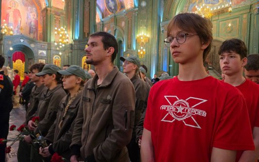 Команда центра приняла участие в акции, посвящённой Дню памяти и скорби в Главном храме ВС РФ